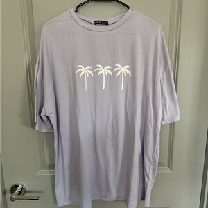 SHEIN Short Sleeve Tees in Purple and White